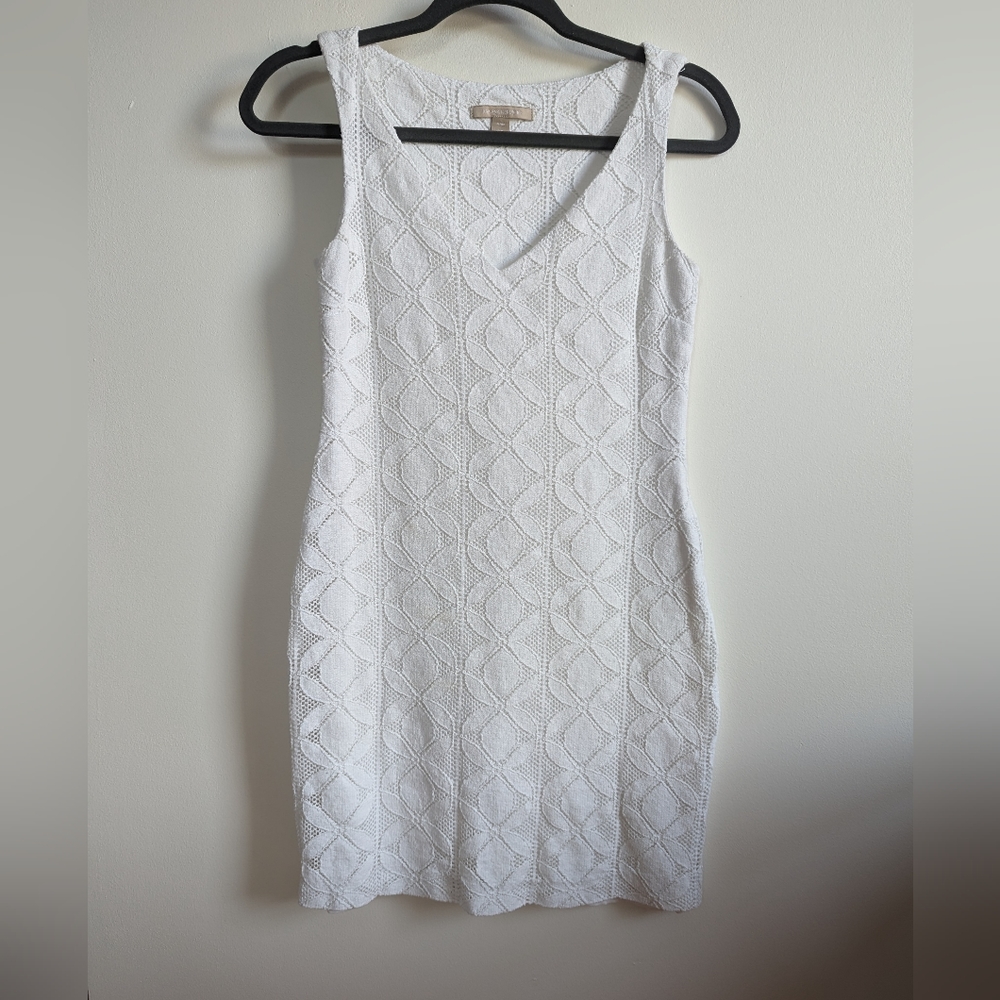 Banana Republic White Mini Knit Tank Dress